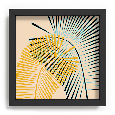 Mirimo Two Palm Leaves Yellow Recessed Framing Square