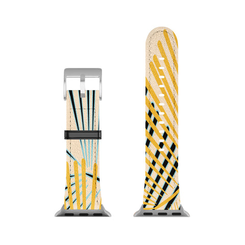 Mirimo Two Palm Leaves Yellow Apple Watch Band
