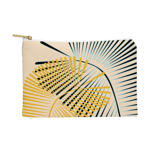 Mirimo Two Palm Leaves Yellow Pouch