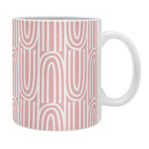 Mirimo White Bows on Pink Coffee Mug