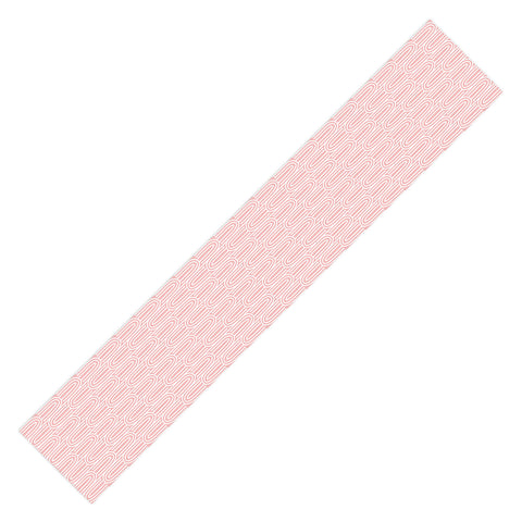 Mirimo White Bows on Pink Table Runner
