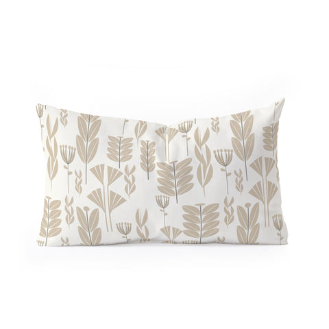 Mirimo Wild Herbs Oathmeal Oblong Throw Pillow
