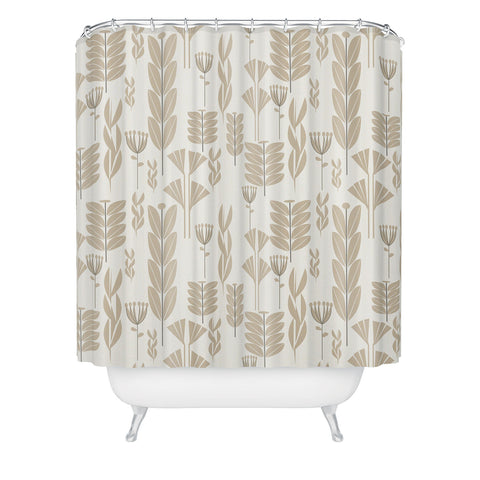Mirimo Wild Herbs Oathmeal Shower Curtain