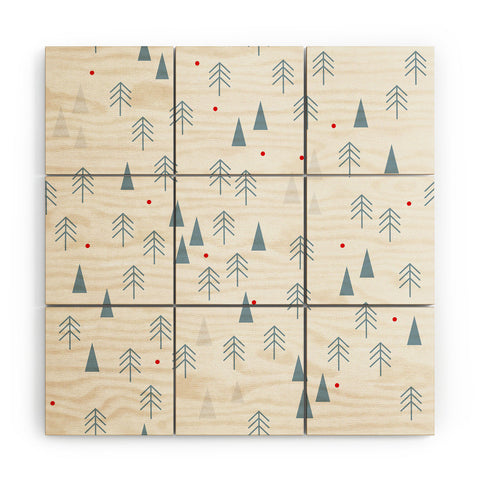 Mirimo Winterly Forest Wood Wall Mural