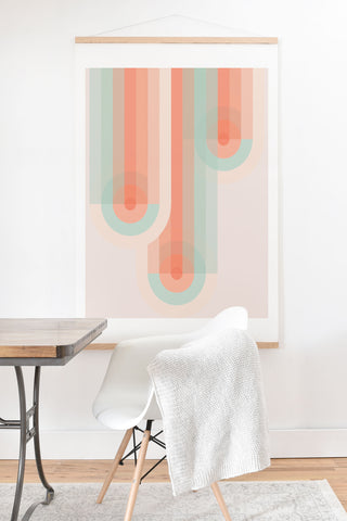 Mirimo Yoyo Peach Art Print And Hanger