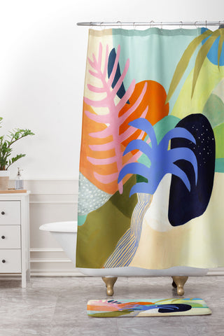 Misha Blaise Design Biophilia 1 Shower Curtain And Mat