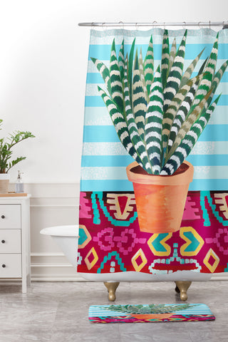 Misha Blaise Design Bright Afternoon Shower Curtain And Mat