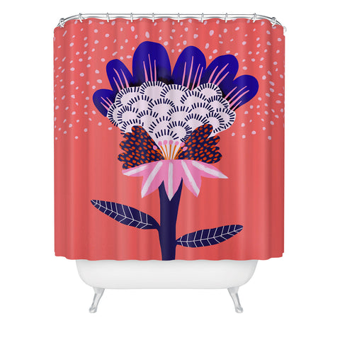 Misha Blaise Design Fabuluscious Flower Shower Curtain