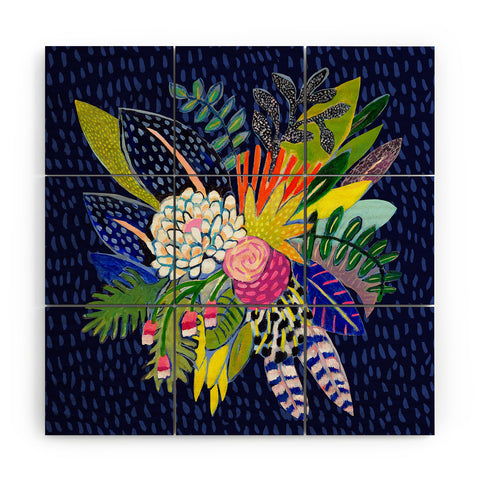 Misha Blaise Design Night Glitter Wood Wall Mural