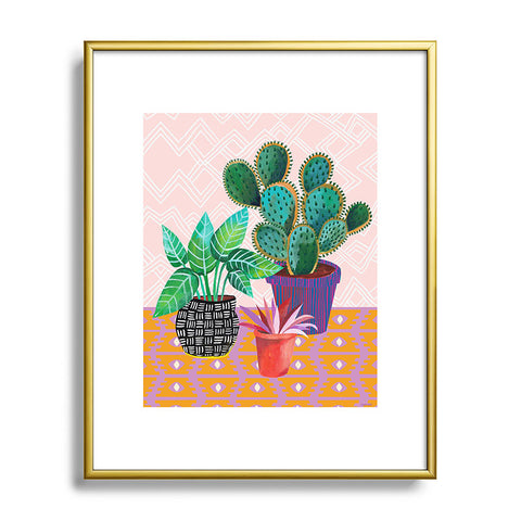 Misha Blaise Design Plants Are Life Metal Framed Art Print
