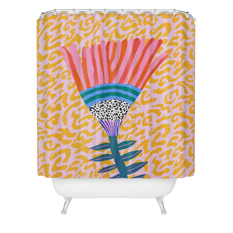 Misha Blaise Design Radicallia Flower Shower Curtain