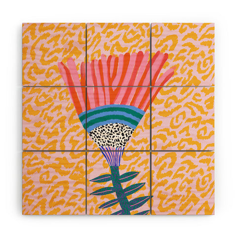 Misha Blaise Design Radicallia Flower Wood Wall Mural