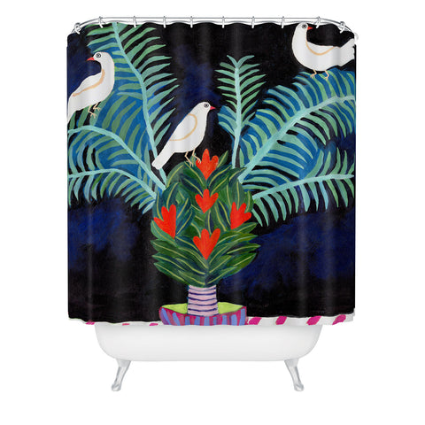 Misha Blaise Design Three Little Birds 2 Shower Curtain