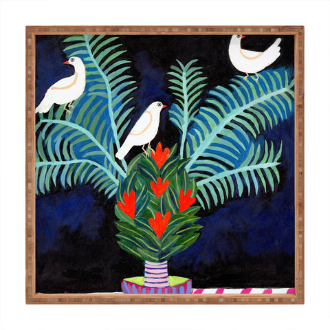Misha Blaise Design Three Little Birds 2 Square Tray
