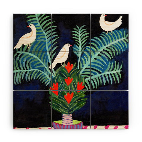 Misha Blaise Design Three Little Birds 2 Wood Wall Mural