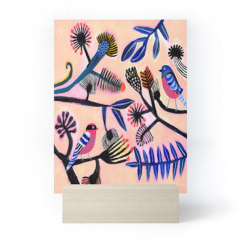 Misha Blaise Design Two birds Mini Art Print