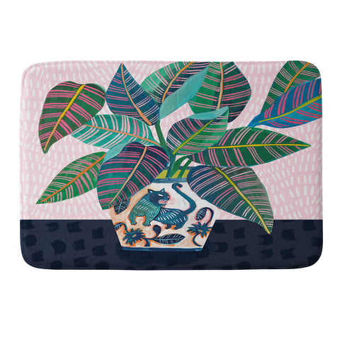 Misha Blaise Design Wild Cat Memory Foam Bath Mat