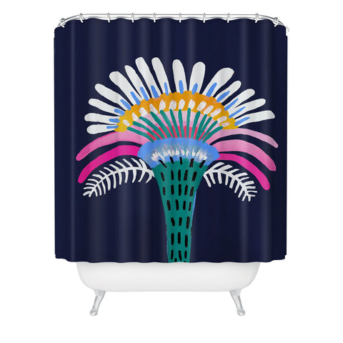 Misha Blaise Design Zelestial Flower Shower Curtain