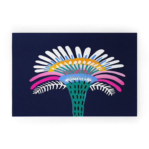 Misha Blaise Design Zelestial Flower Welcome Mat