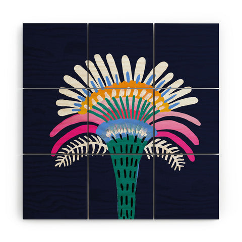 Misha Blaise Design Zelestial Flower Wood Wall Mural
