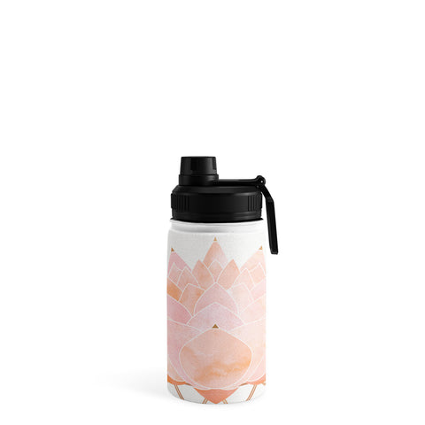 Modern Tropical Blush Zen Lotus Water Bottle