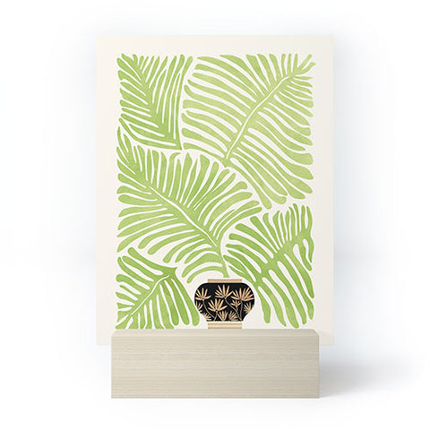Modern Tropical Bohemian Fern Mini Art Print