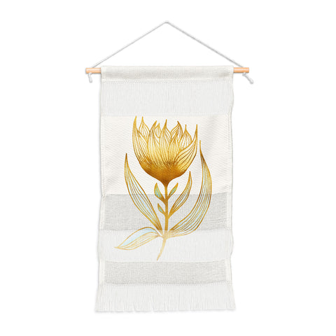 Modern Tropical Bohemian Sunflower Wall Hanging Portrait