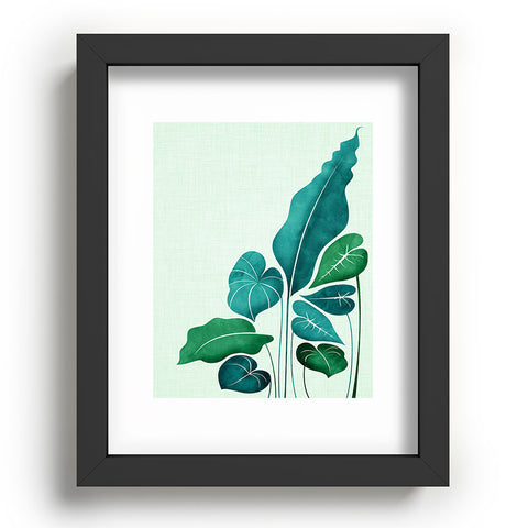 Modern Tropical Cacophony Recessed Framing Rectangle