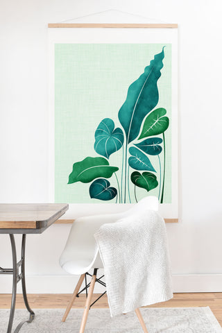 Modern Tropical Cacophony Art Print And Hanger