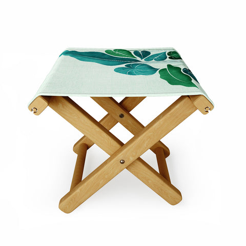 Modern Tropical Cacophony Folding Stool