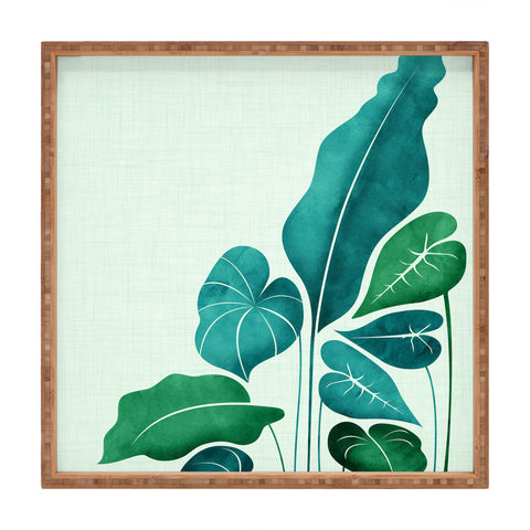 Modern Tropical Cacophony Square Tray