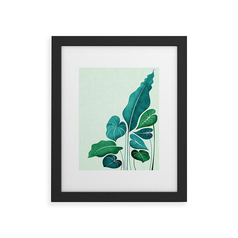 Modern Tropical Cacophony Framed Art Print
