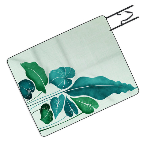 Modern Tropical Cacophony Picnic Blanket