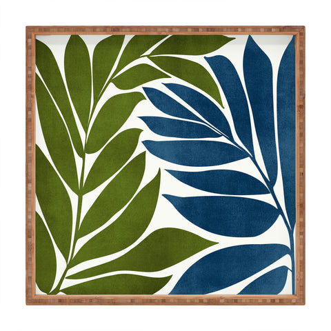 Modern Tropical Deep Woods Square Tray