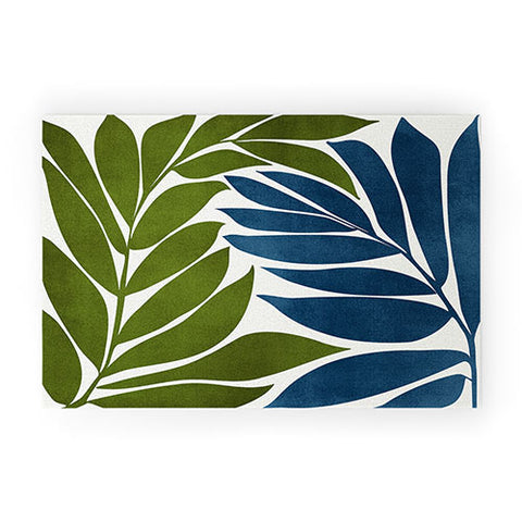 Modern Tropical Deep Woods Welcome Mat