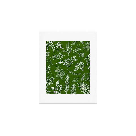 Modern Tropical Emerald Forest Botanical Art Print