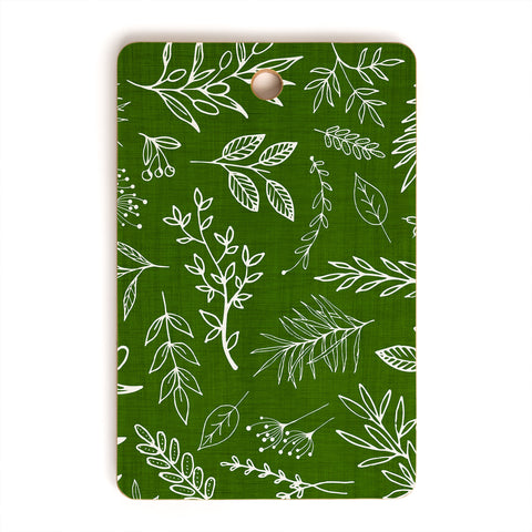Modern Tropical Emerald Forest Botanical Cutting Board Rectangle