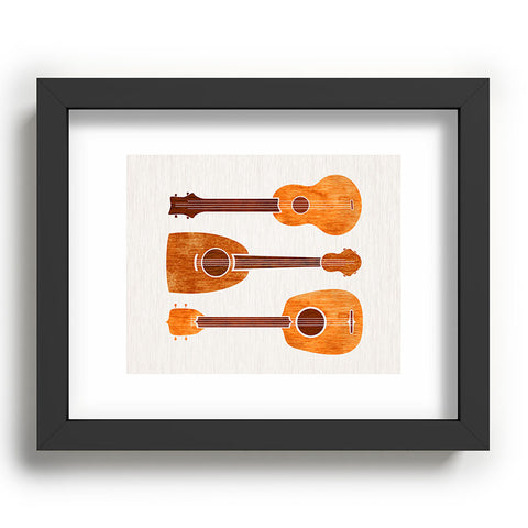 Modern Tropical Hawaiian Ukuleles Recessed Framing Rectangle
