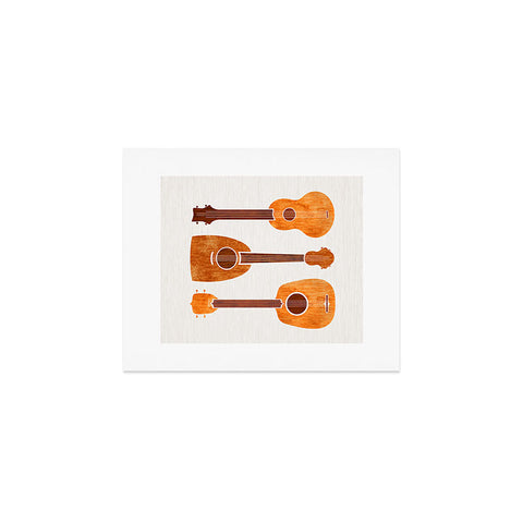Modern Tropical Hawaiian Ukuleles Art Print