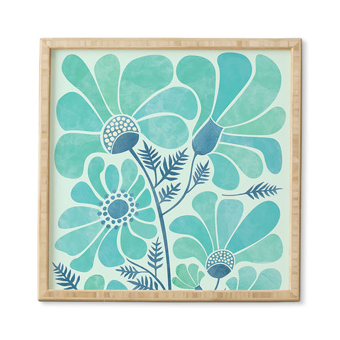 Modern Tropical Himalayan Blue Poppies II Framed Wall Art