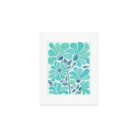 Modern Tropical Himalayan Blue Poppies II Art Print