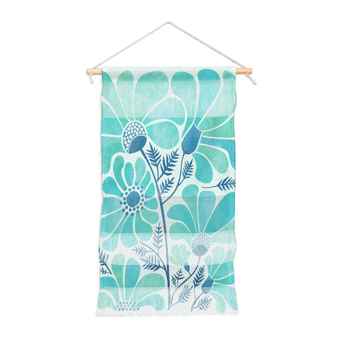 Modern Tropical Himalayan Blue Poppies II Wall Hanging Portrait