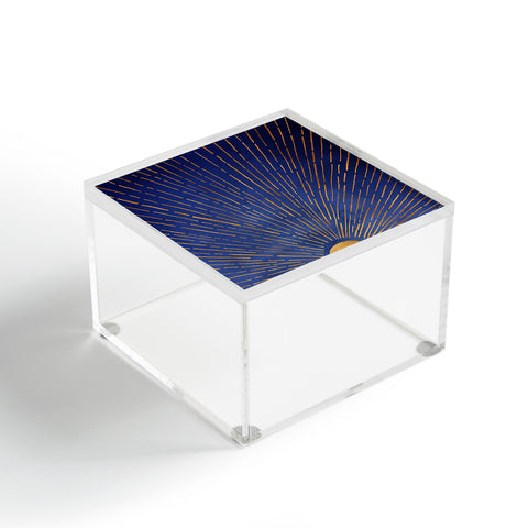 Modern Tropical Indigo Twilight Acrylic Box