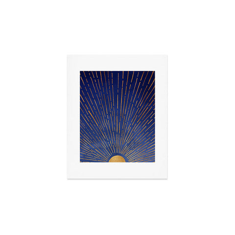 Modern Tropical Indigo Twilight Art Print