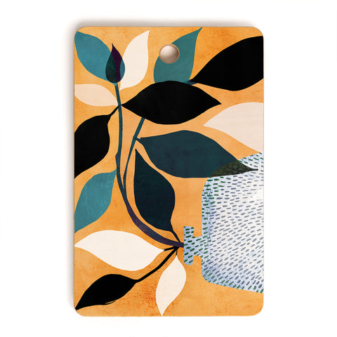 Modern Tropical Ivy in the Courtyard Cutting Board Rectangle