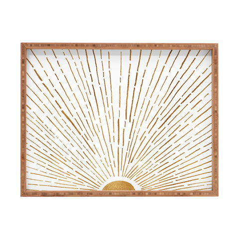 Modern Tropical Let The Sunshine In Rectangular Tray
