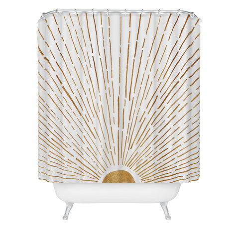 Modern Tropical Let The Sunshine In Shower Curtain