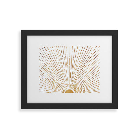 Modern Tropical Let The Sunshine In Framed Art Print