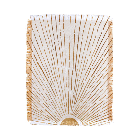 Modern Tropical Let The Sunshine In Throw Blanket