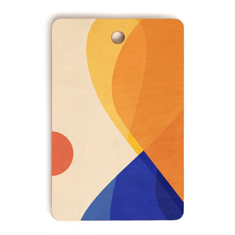 Modern Tropical Meditative Mountains Cutting Board Rectangle